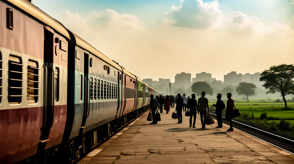 train indien classique en Inde