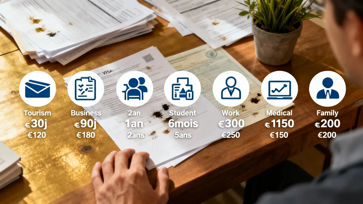 Visas Inde tableau duree cout