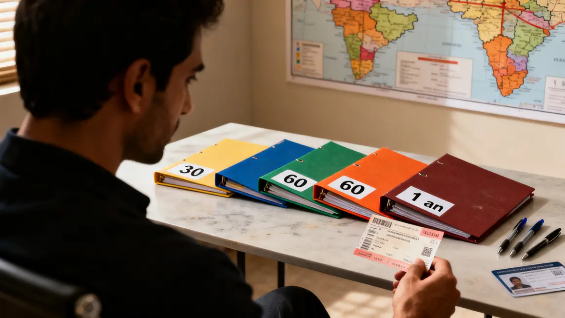differents types visa Inde