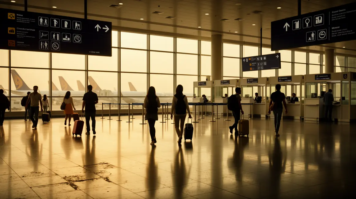 voyageur aéroport Inde visa