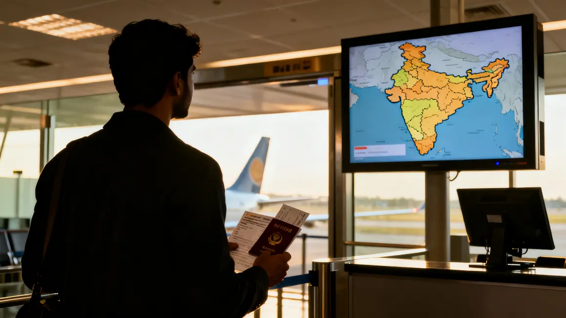 visa inde embarquement documents carte
