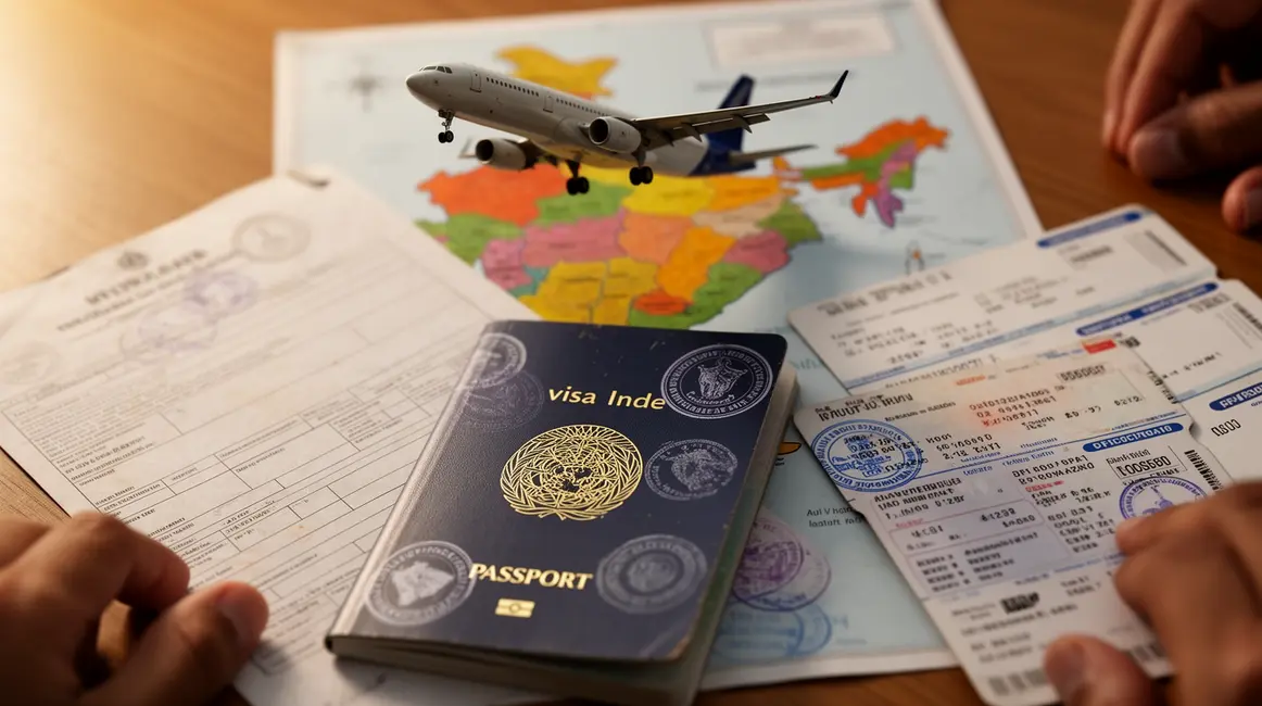 Visa Inde et documents officiels