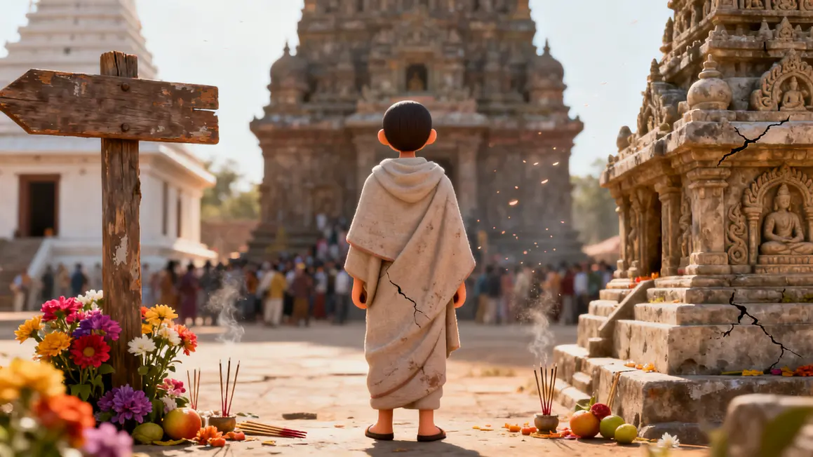 Personnage choix temples tranquillité ferveur spiritualité