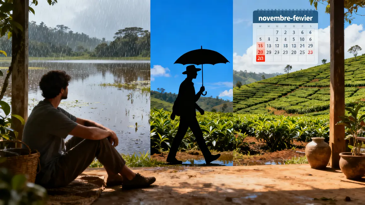 Paysages mousson et saison seche Inde du Sud