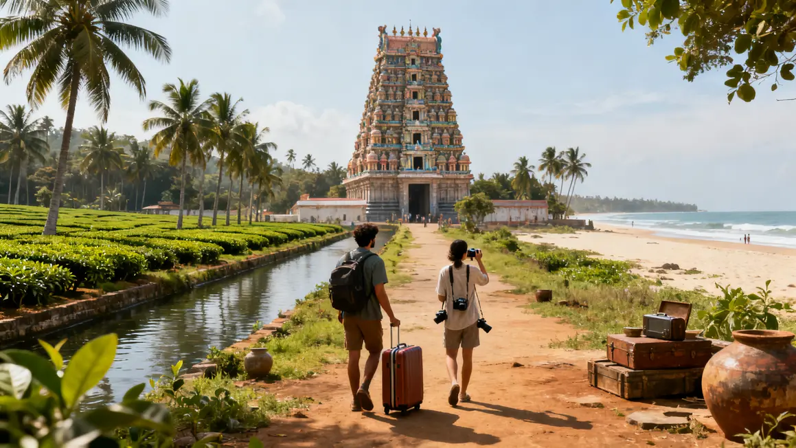voyage Inde du Sud temples dravidiens plages plantations