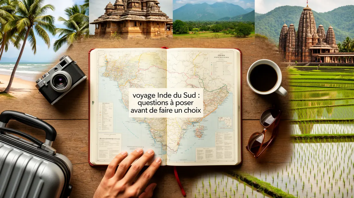 Carnet et carte pour voyage Inde du Sud questions à poser avant choix