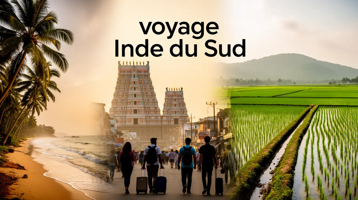Panorama paysages et voyageurs Inde du Sud