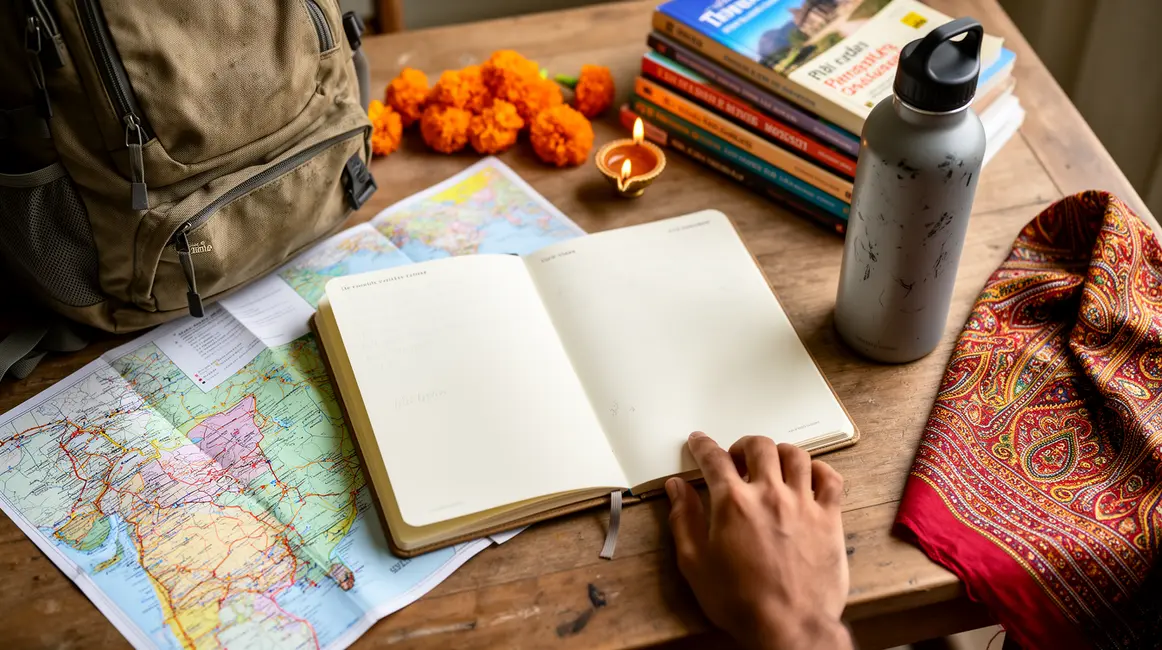 Carnet et checklist préparatifs voyage Inde