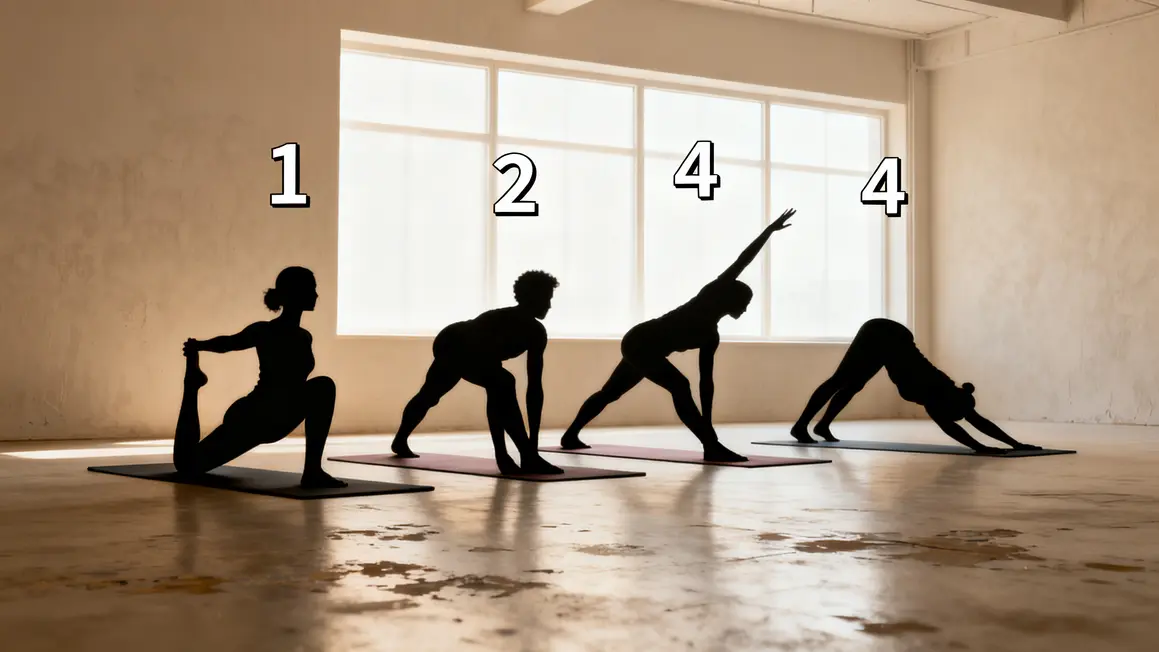 styles yoga debutants inde quatre postures
