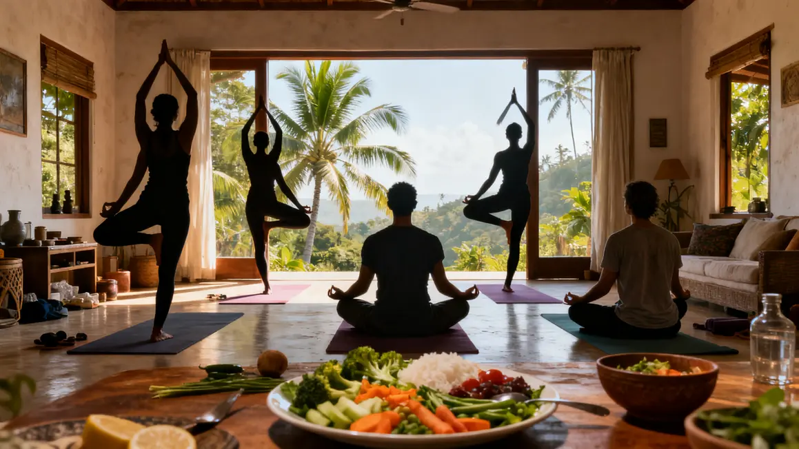 Yoga en Inde ashram pratiques méditation cuisine végétarienne