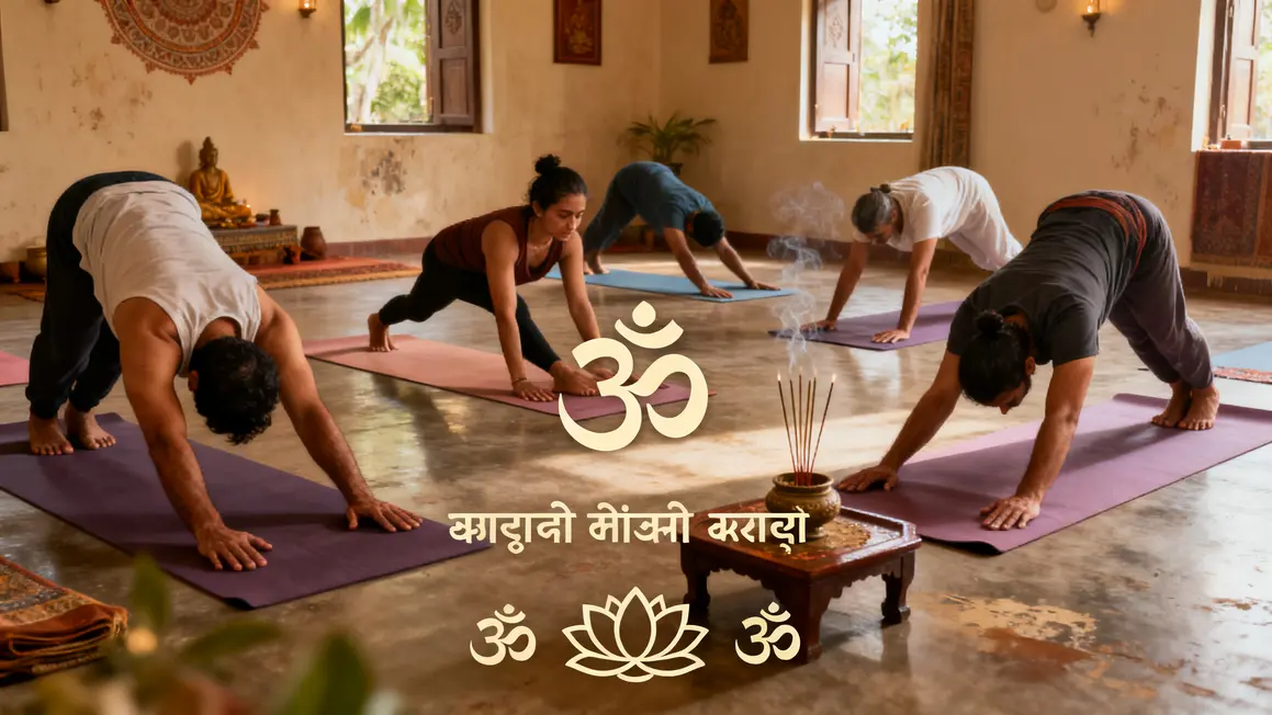 salle yoga inde mantras lotus om