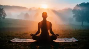 Silhouette ध्यान योग आध्यात्मिकता प्राकृतिक परिदृश्य