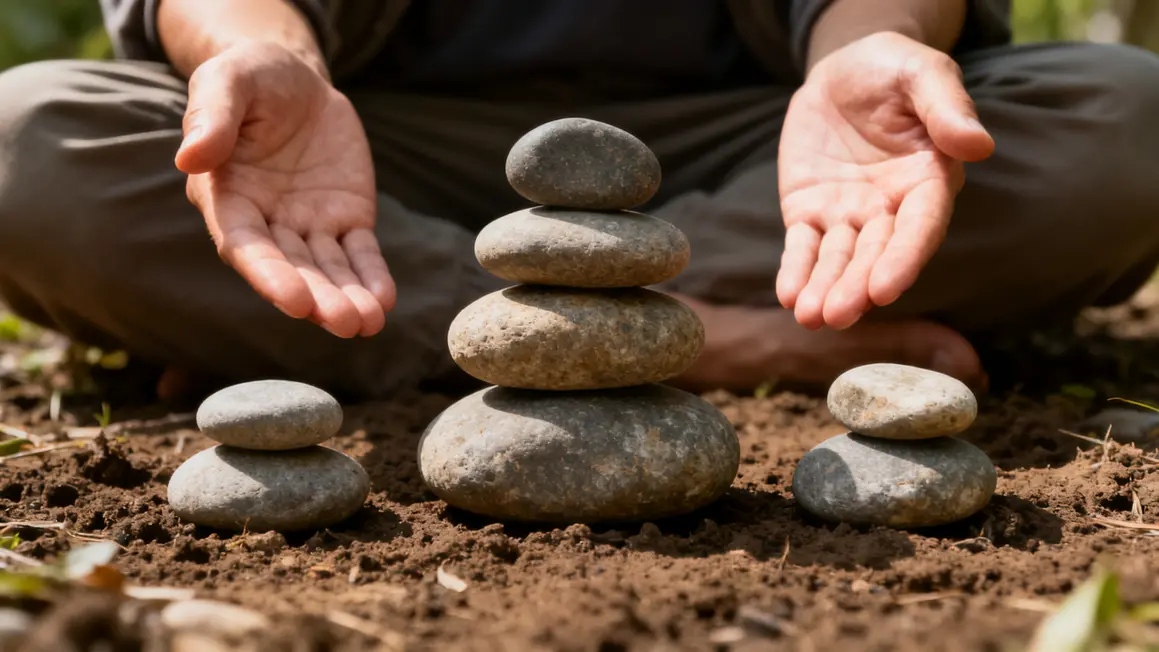 pierres empilees yamas yoga spiritualite